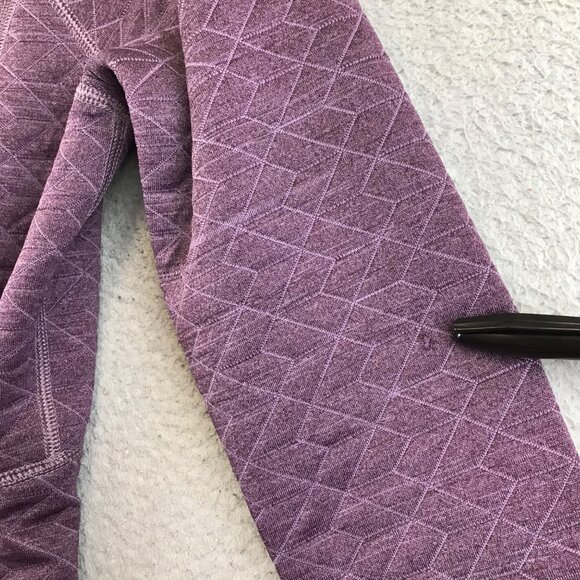 Marmot Quilted Purple Cowl Neck Pullover Womens Long Sleeve Sweater Size SP - Picture 12 of 13